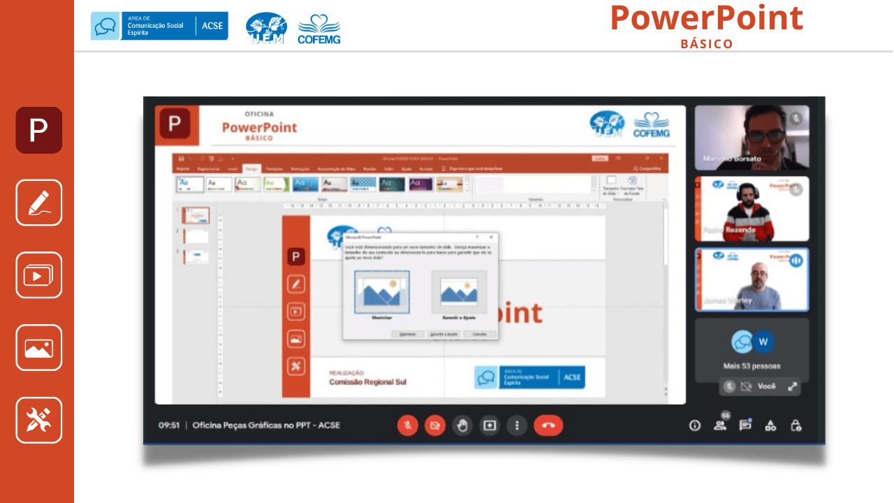 Realizada Oficina de Peças Gráficas no PowerPoint3